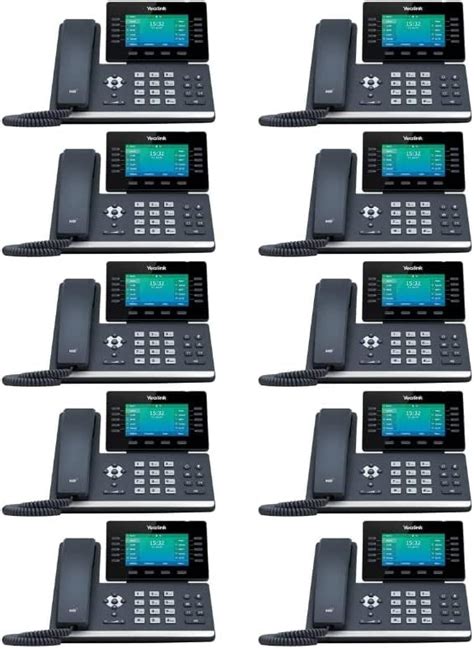 Yealink Sip T54w Ip Phone 10 Pack 16 Voip Accounts 43 Inch Color