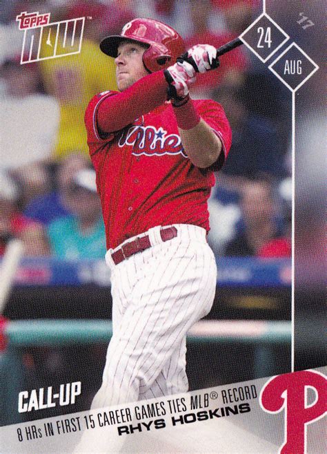 Topps Now Rhys Hoskins Rc For Sale Online Ebay