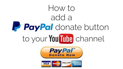 How To Add A Paypal Donate Button To Your Youtube Channel Youtube