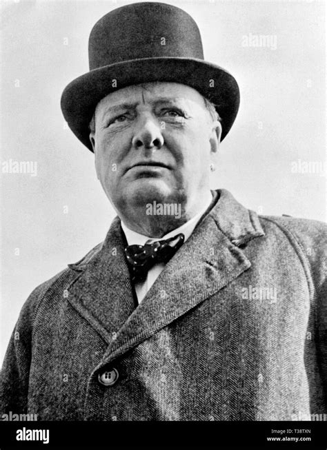 La Seconde Guerre Mondiale Le Premier Ministre Winston Churchill Banque