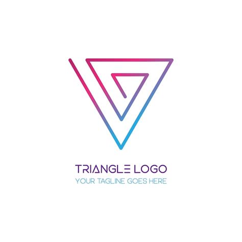 Free Vector | Triangle logo