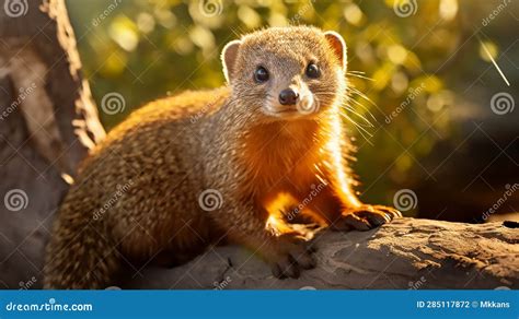 Mongoose in Its Zoo Habitat Stock Illustration - Illustration of primate, wild: 285117872