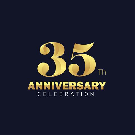 35th Anniversary Logo Design Golden Anniversary Logo 35th Anniversary Template 35th