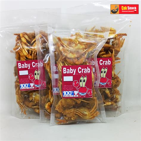 Baby Crab Crispy Gurih Gr Cemilan Sehat Rendah Kolestrol Halal