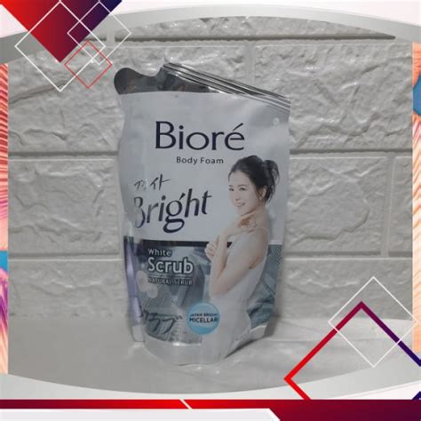 Biore Refill Body Foam Bright White Scrub 450ml Toko Belanja Online