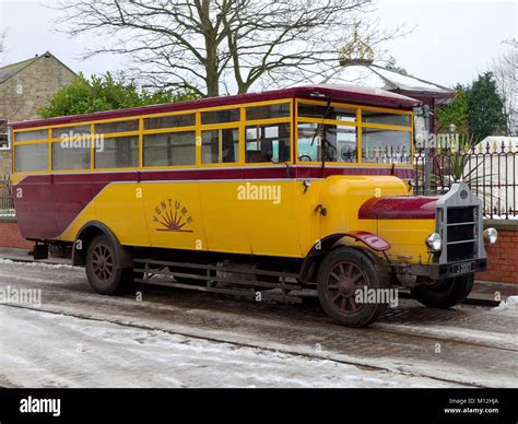 STANLEY, COUNTY DURHAM/UK - JANUARY 20 : Old Bus at the North of England Open Air Museum in ...