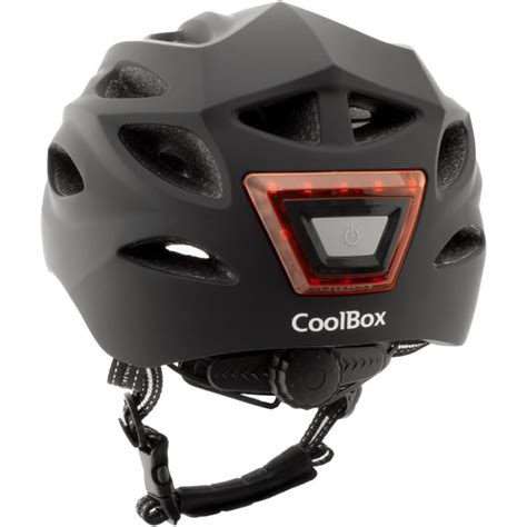 Capacete Coolbox M Luz Led Frontal Traseira Para Patinete Ou