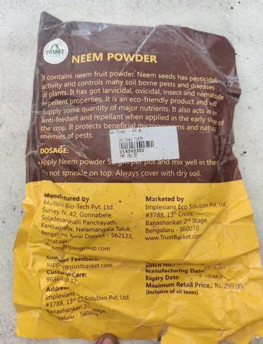 Neem Powder For Plants, 450g at Rs 160/packet in Shillong | ID: 2849075567262