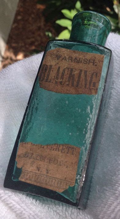 blacking antique bottles   bottle