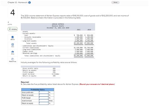 Solved The 2021 Income Statement Of Adrian Express Reports Chegg