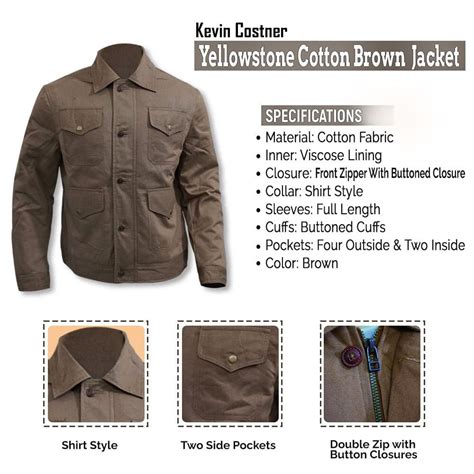 Kevin Costner Yellowstone John Dutton Brown Jacket William Jacket