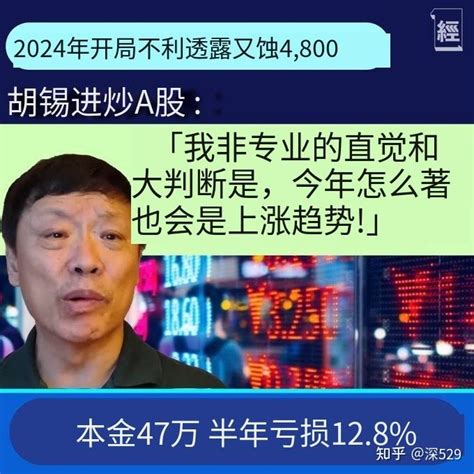 新年伊始，中国经济火热开局！胡锡进：“昨天亏了4千多元，今天又亏了804元” 知乎