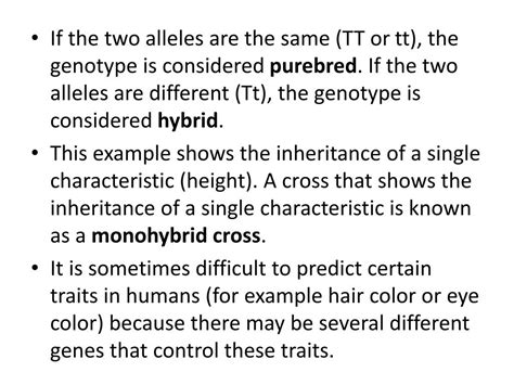 Ppt 7 26 Use Punnett Squares To Predict Inherited Monohybrid Traits