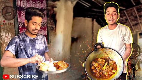 Desi Chicken Curry 🍗 मिट्टी के चूल्हे पर The Vlogger Bandhu 🔥 Youtube