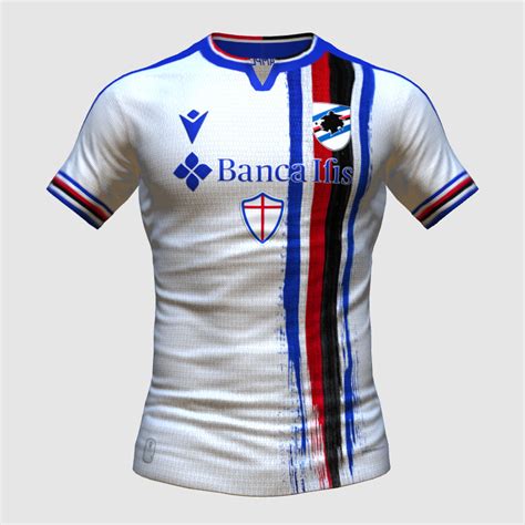 Sampdoria X Macron 24 25 Away Kit FIFA Kit Creator Showcase