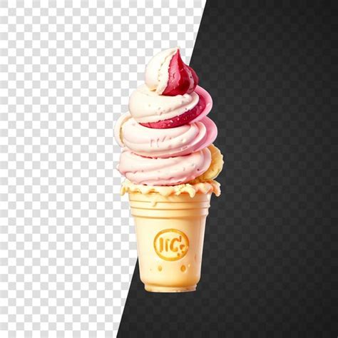 Cono De Helado Aislado Archivo PSD Premium