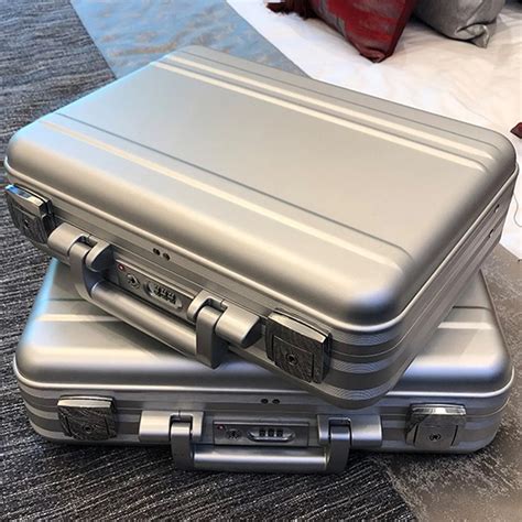 Portable Aluminum Alloy Suitcase Toolbox Business Waterproof Travel