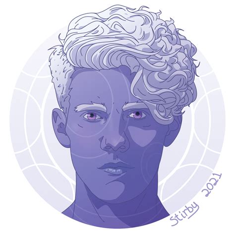 [ART] Air Genasi, Vector Portrait : r/DnD