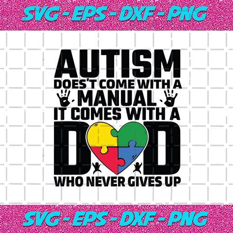 Autism Doesnt Come With A Manual Svg Autism Svg Autism Awareness Svg