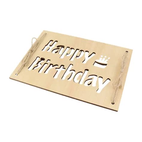 CARTE EN BOIS Joyeux Anniversaire Cadeau D Anniversaire Signe De