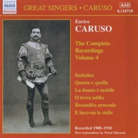 Caruso The Complete Recordings Volume 4 Caruso Enrico Muzyka