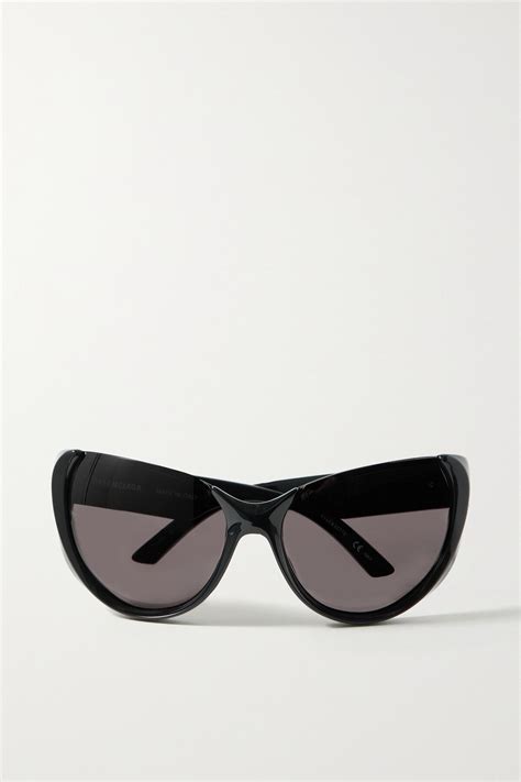 Buy Balenciaga Xpander Cat Eye Acetate Sunglasses Black At Off