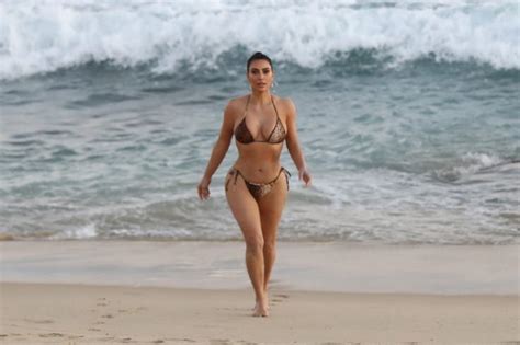 Kim Kardashian Sexy Bikini Set BTS Photos The Fappening