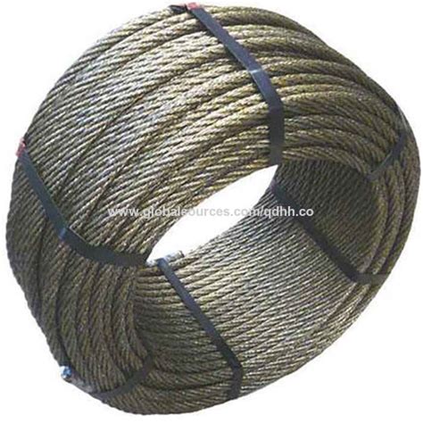 China 6X36SW FC IWR Line Contacted Steel Wire Rope Ungalvanized Or