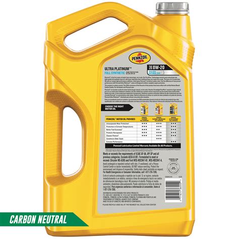 Pennzoil Ultra Platinum Full Synthetic 0w 20 Motor Ubuy Chile