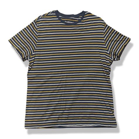 goodfellow stripped shirt yellow blue  white depop