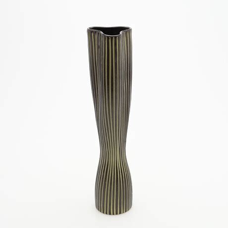 Ingrid Atterberg Vase Tricorn Glazed Earthenware Upsala Ekeby