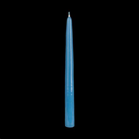 10″ Medium Blue Taper Candles