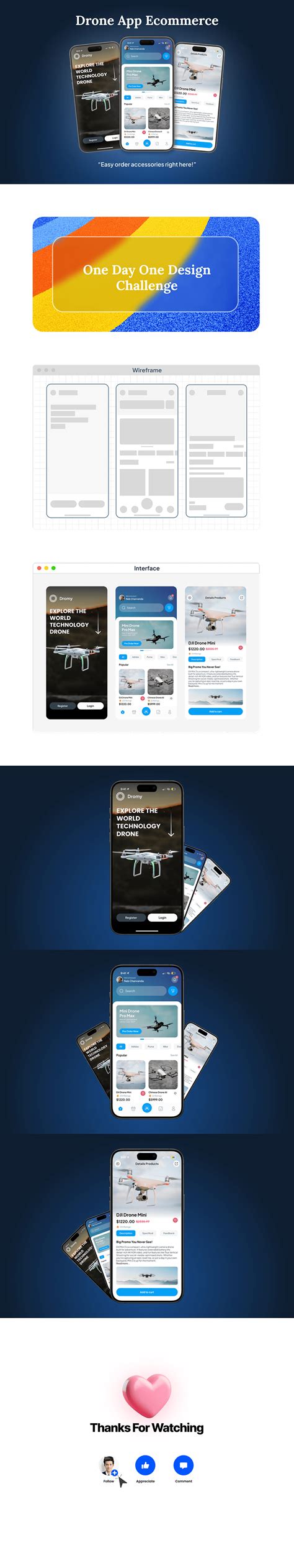 Drone App Ecommerce Day 02 :: Behance