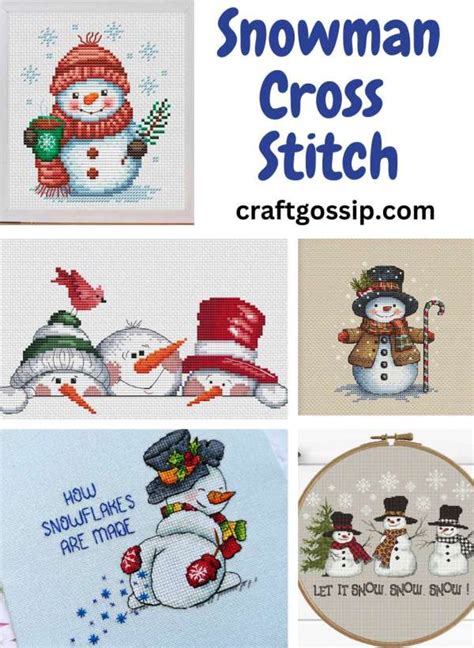 Snowman Cross Stitch Patterns Cross Stitch