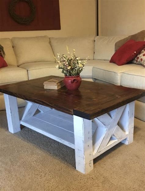 Diy Chunky Farmhouse Coffee Table Coffee Table Plans Coffee Table Coffee Table Plans Diy