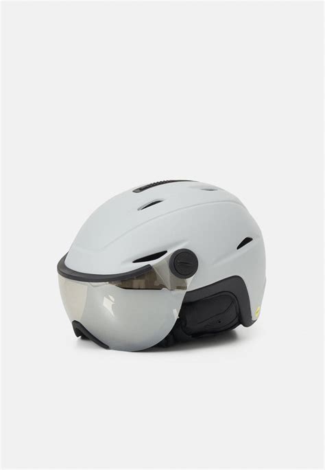 Giro Vue Mips Unisex Helmet Matte Light Grey Silver Flashlight