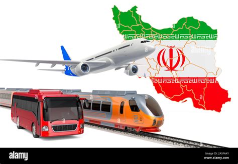 Passenger Transportation In Iran By Buses Trains And Airplanes