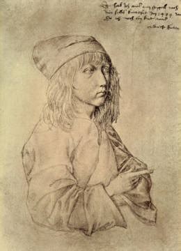 Albrecht Dürer Selbstporträt des 13 Jährigen 1484 Kunstdruck