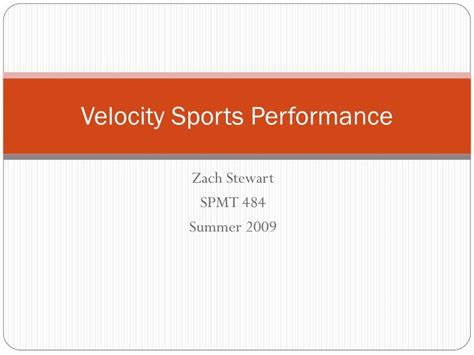 Ppt Velocity Sports Performance Powerpoint Presentation Free