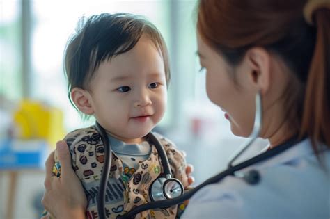 Premium Photo Asian Doctor Using A Stethoscope To Check His Breathing