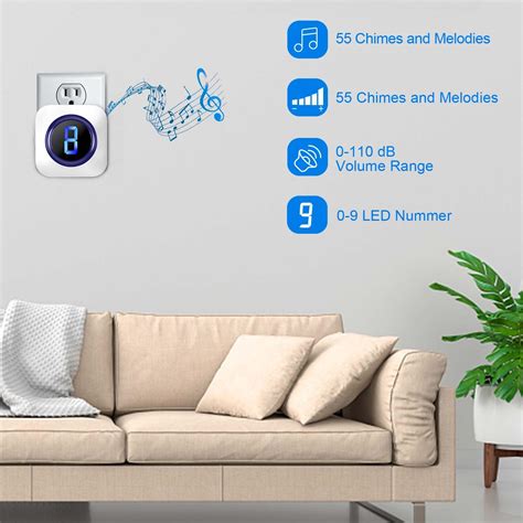 Snapklik.com : SURFOU Door Chime Wireless Door Sensor Easy Installation