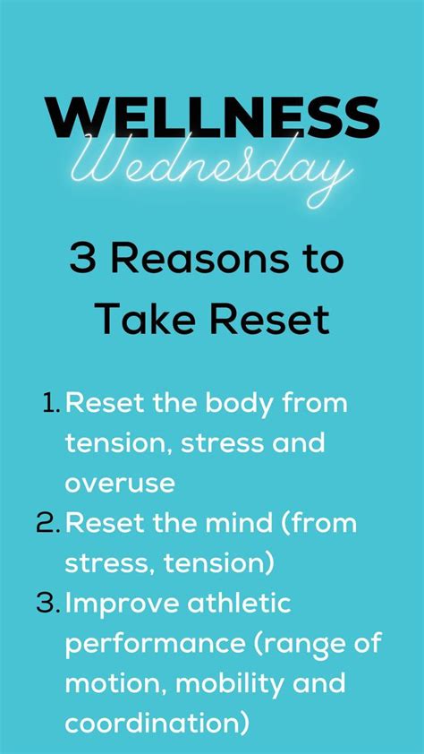 Wellness Wednesday 3 Reasons To Take Reset Yoga Wellness Wednesday