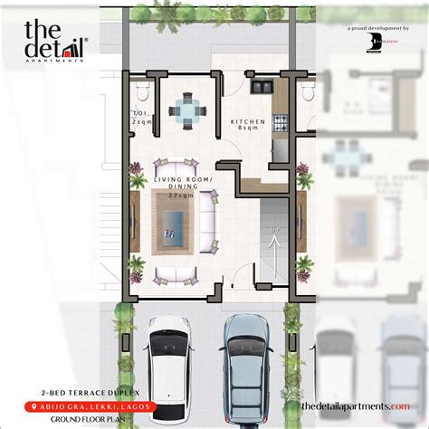 2 Bedroom Terrace Duplex The Detail Apartment