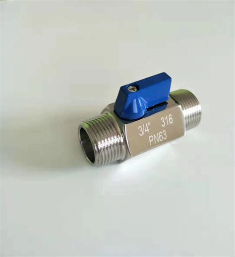 Pn63 Stainless Steel Mini Ball Valve With Male Thread China Mini Ball