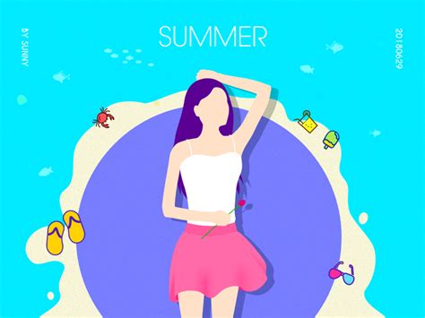 The sunny of Summer by Sunny for BestDream on Dribbble