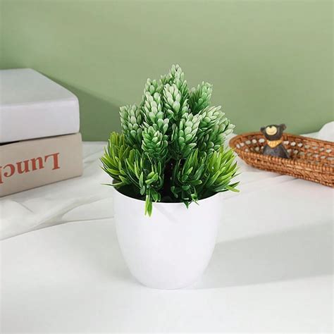 Simulation Plant Potted Simulation Potted Pine Bonsai Faux Flower