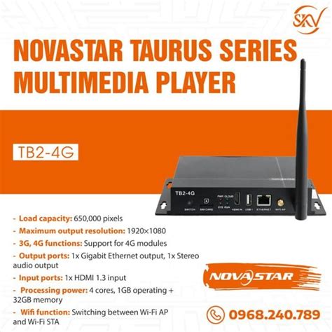 Taurus Tb G Novastar Taurus Series Multimedia Player Ch Nh H Ng