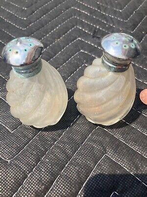 James Bregenzer Vintage Glass Salt Pepper Shakers Estate Sale Find