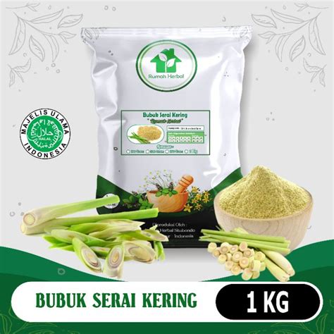 Jual Bubuk Serai Kering Murni Kemasan 1kg Shopee Indonesia