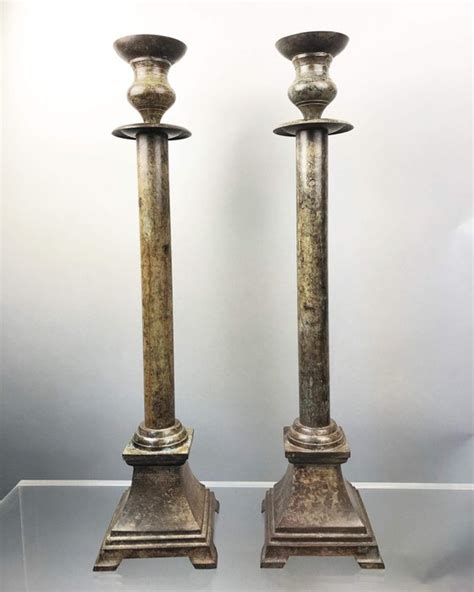 Impressive Column Candlesticks 2 Neoclassical Style Catawiki